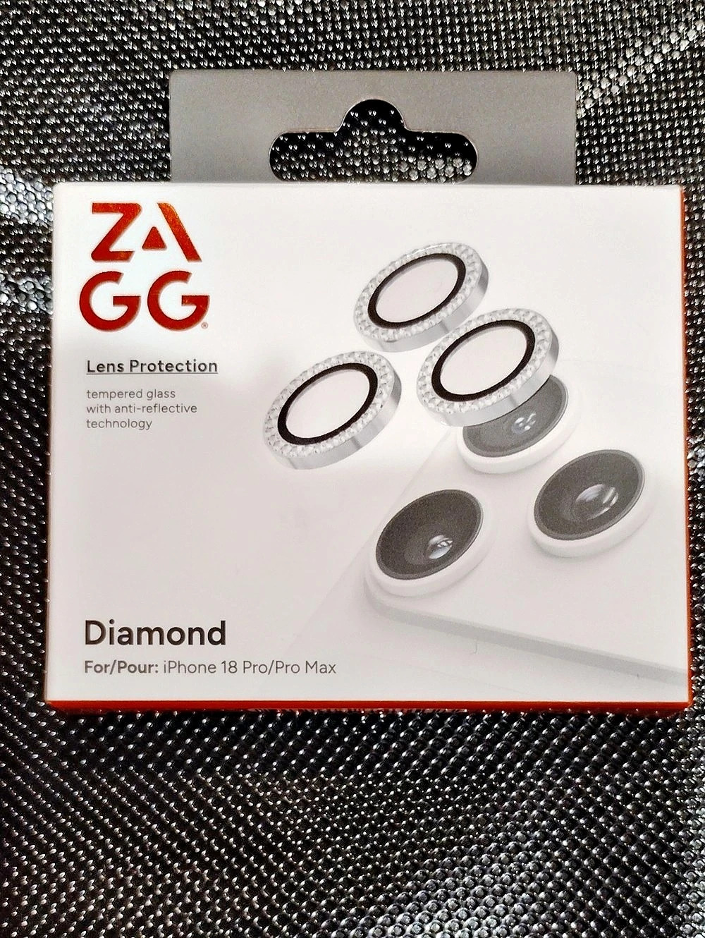 ZAGG Glass Elite Camera Rings Lens Protection Diamond iPhone 18 Pro
